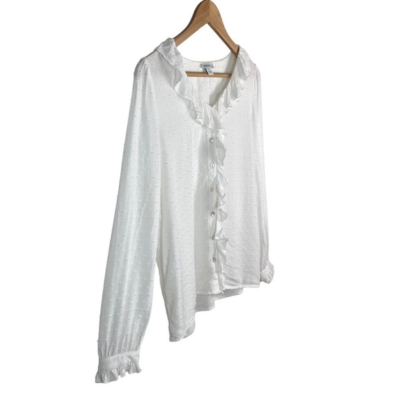Sundance White Ruffle Blouse - Picture 5 of 13